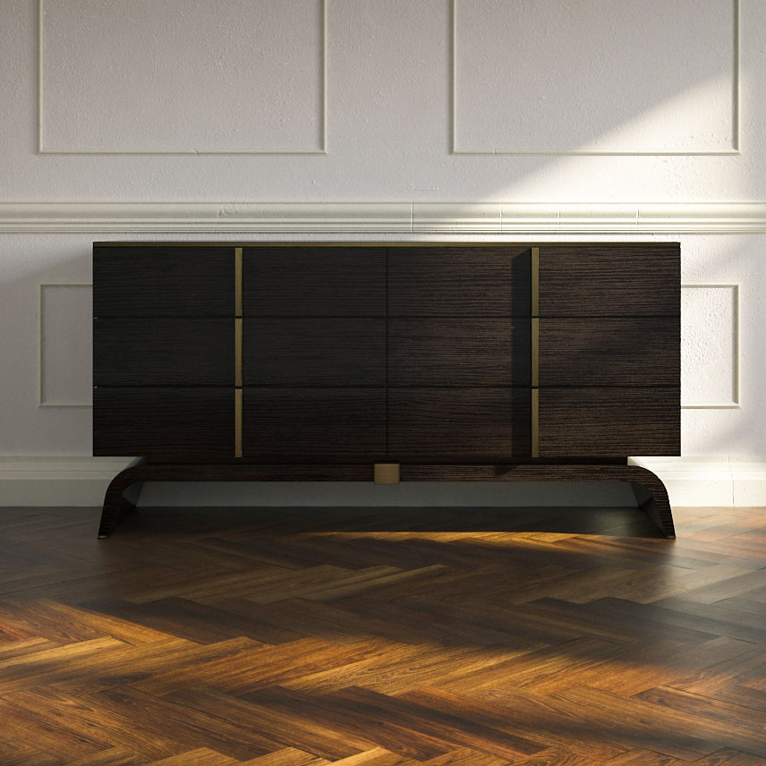 Contemporary chest of drawers - MATIGNON - HUGUES CHEVALIER - wooden ...