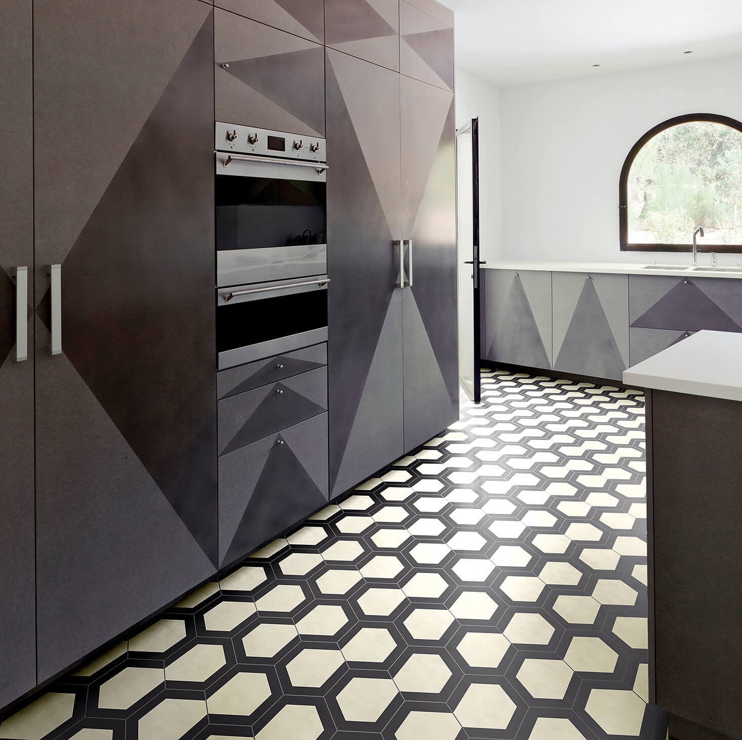 Indoor encaustic cement tile IN THE SKY 10 BISAZZA bathroom