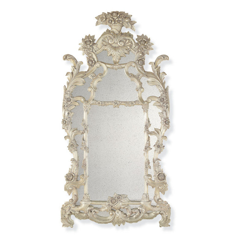 Wall-mounted mirror - ONE FIFTH - Ralph Lauren Home - classic / wood with  gold leaf finish