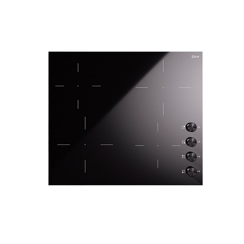 Induction cooktop HVI364/BK ILVE glass ceramic / commercial / 4