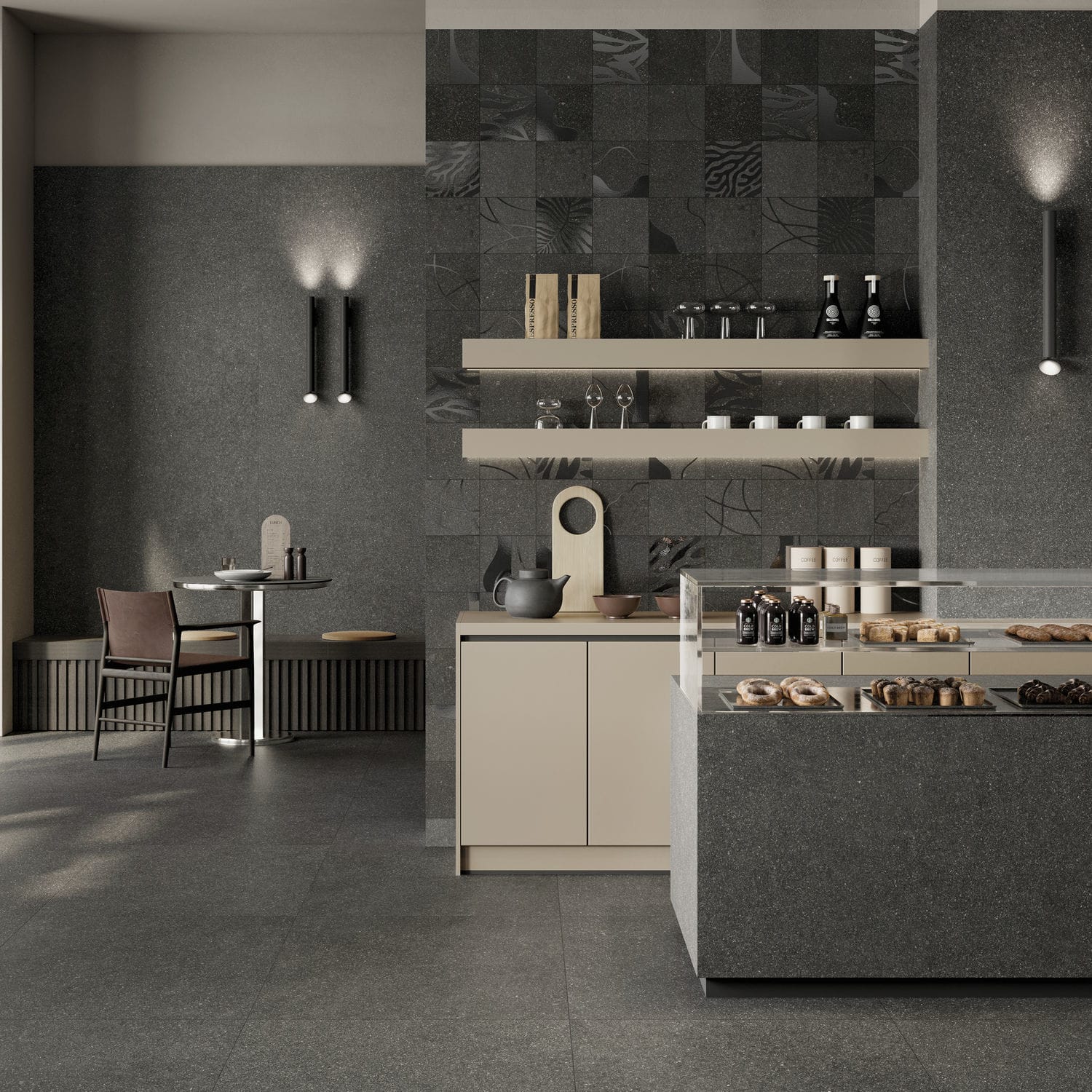 Porcelain stoneware tile - LAVICA ANTHRACITE - CERAMICHE KEOPE - matte ...