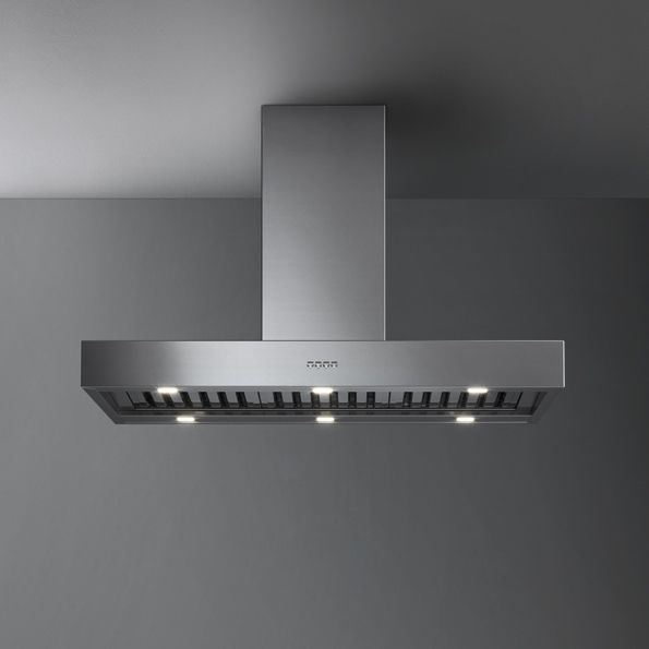 Island range hood LINE PRO falmec commercial / with builtin lighting