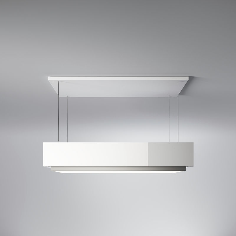 Island range hood LEVANTE falmec with builtin lighting
