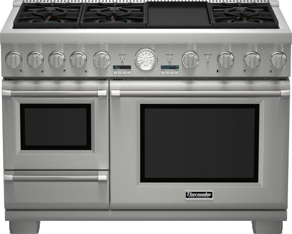 thermador double oven range