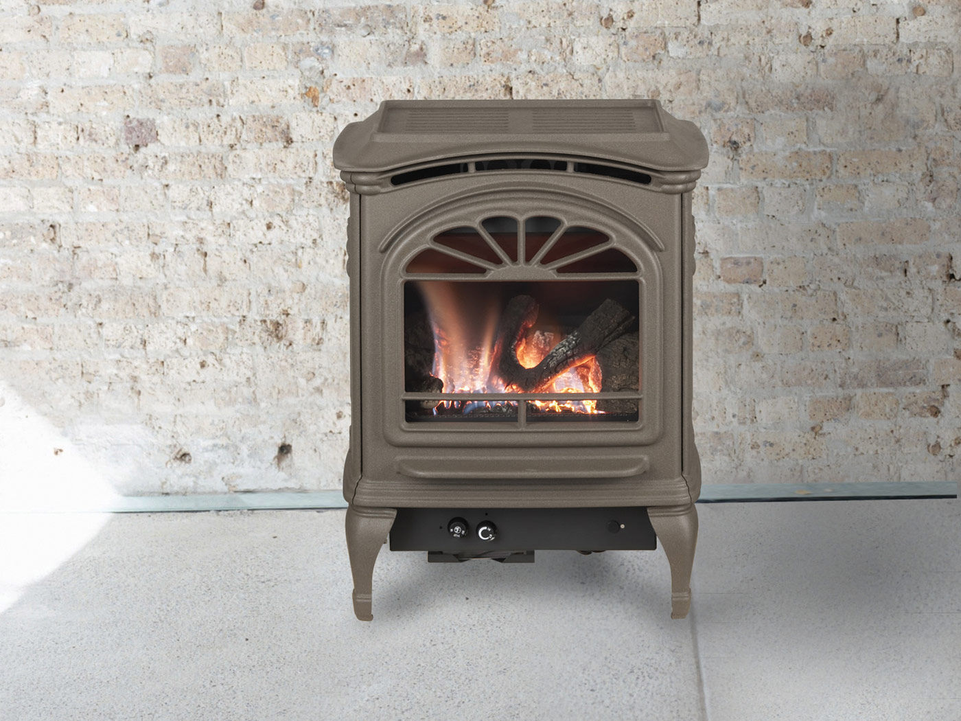 Gas Heating Stove Cast Iron Wrought Iron Traditional Tiara