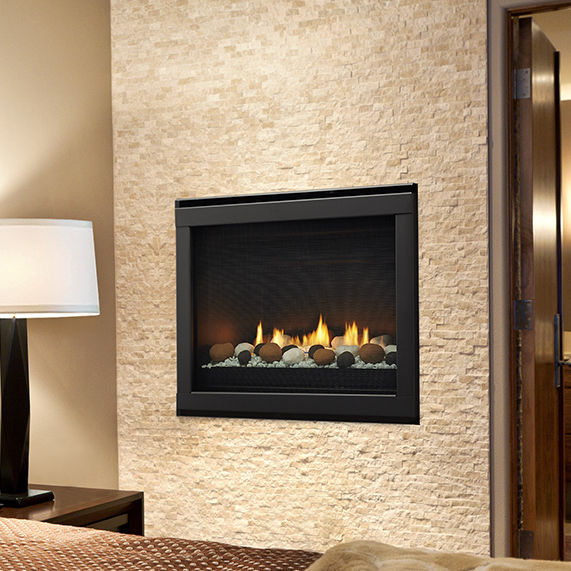Gas Fireplace Contemporary Closed Hearth Built In Eclipse