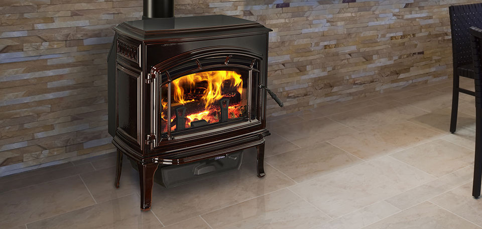 Wood heating stove - EXPLORER II - QUADRA-FIRE - 10 kW...20 kW /  traditional / metal