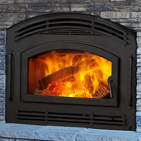 Wood Burning Fireplace Traditional Closed Hearth Built In