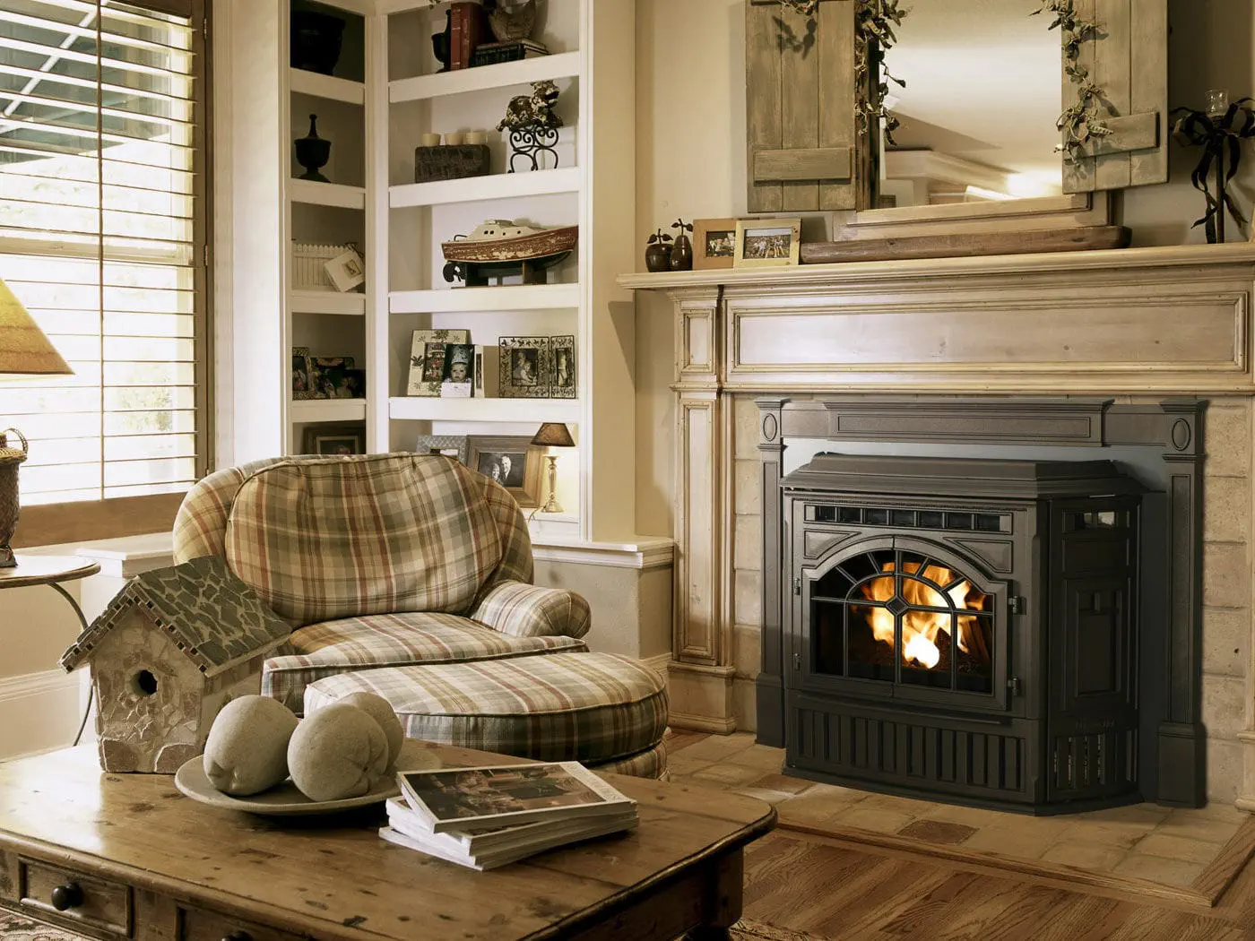 Pellet fireplace insert - MT VERNON AE - QUADRA-FIRE