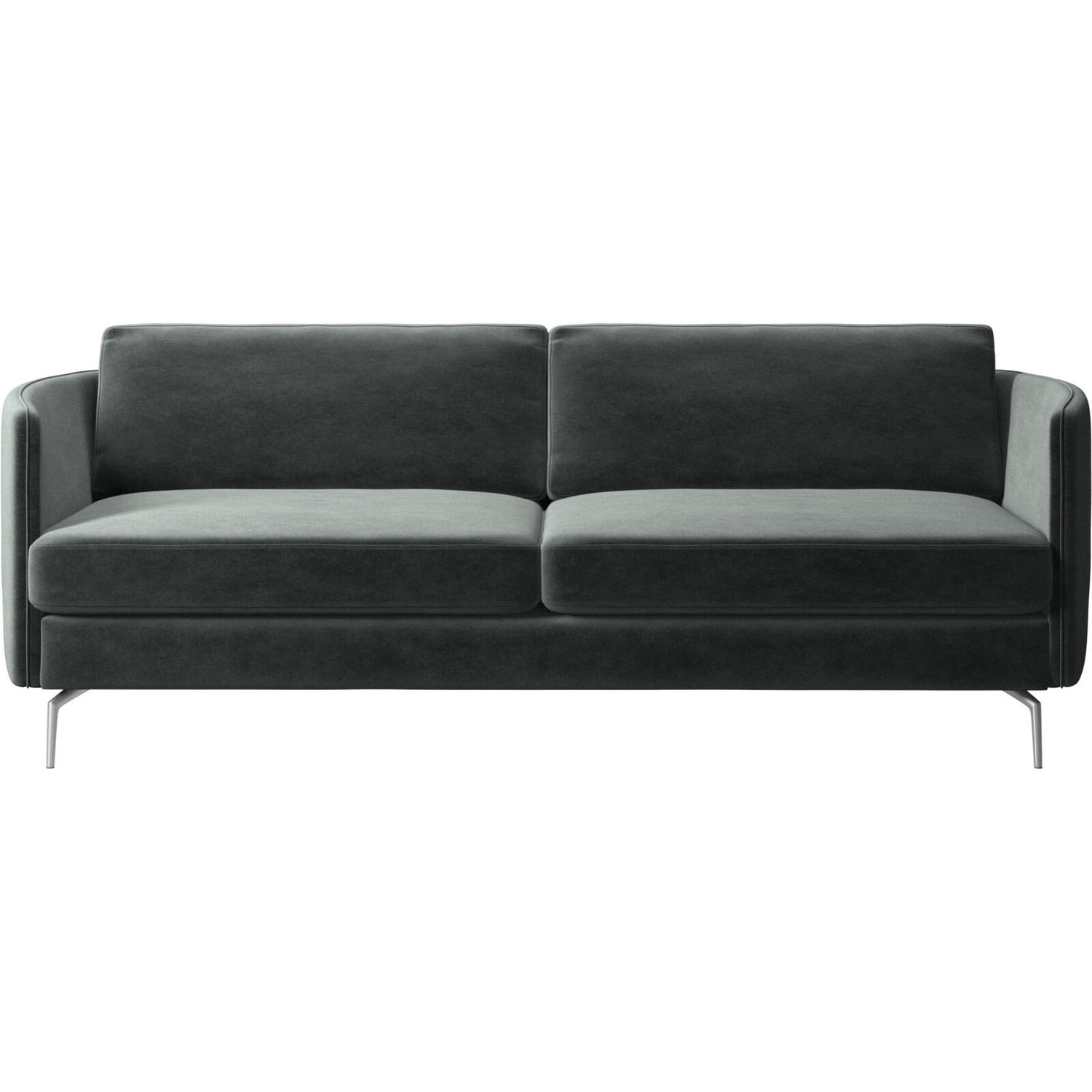 Contemporary sofa - LILLE - BoConcept - black / fabric / cotton