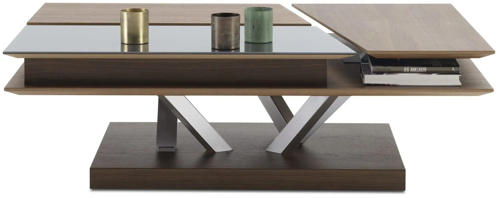 Contemporary coffee table - BARCELONA - BoConcept - glass / MDF