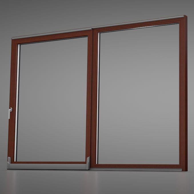 Tiltandslide patio door DUOLINE PSK drutex wooden / aluminum