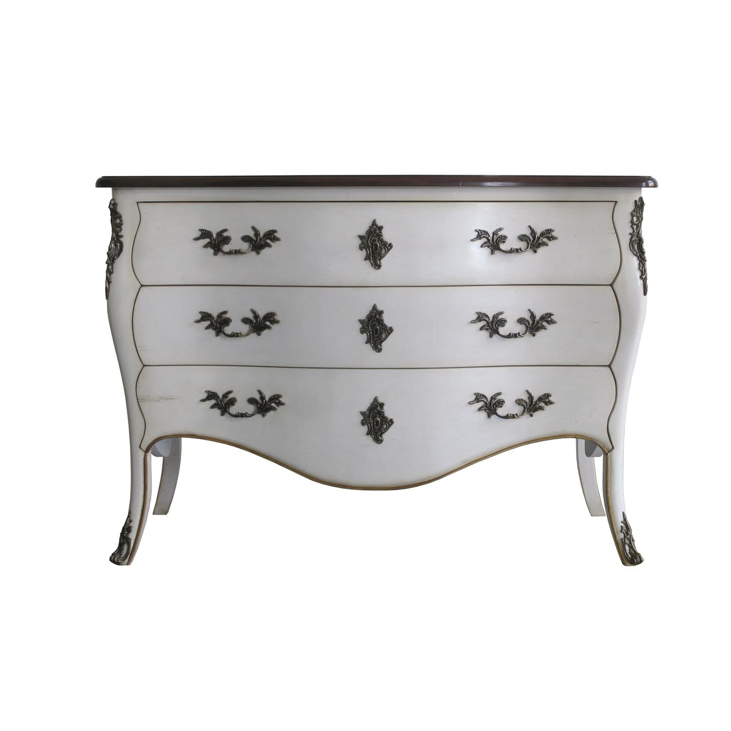 Chest Of Drawers With Long Legs Louis Xv Style Wooden White