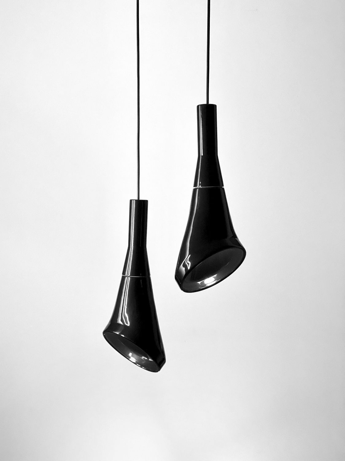 Pendant lamp - WHITE NOISE - neo - ceramic / minimalist design / corded