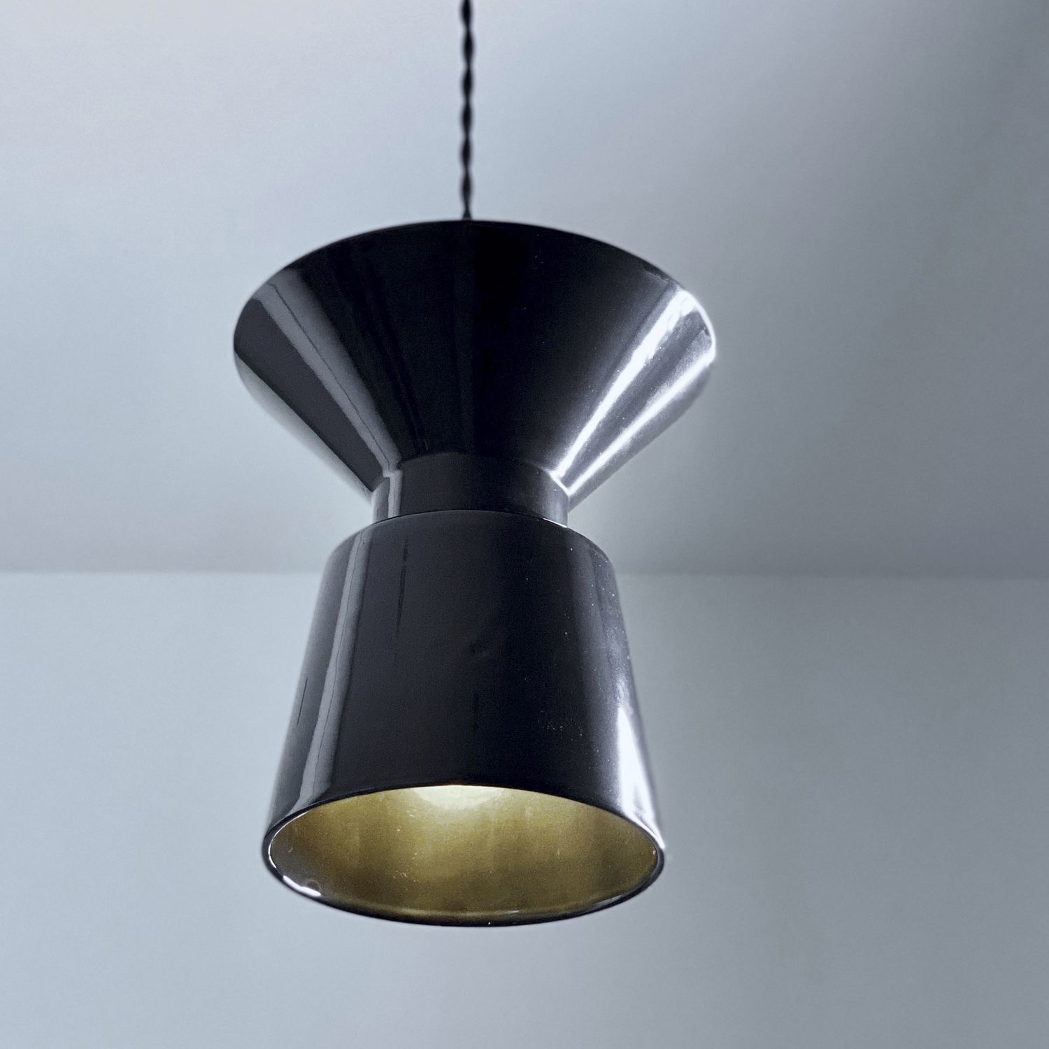 Pendant lamp - neo - ceramic / minimalist design / corded