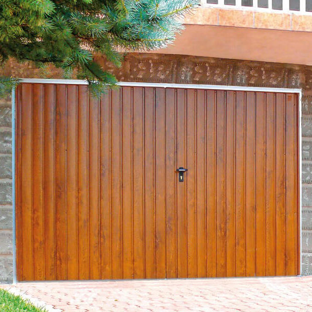 Swing garage door DOUBLELEAF WISNIOWSKI galvanised steel / manual / insulated