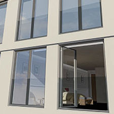 Casement Window - AA®720 JULIET - KAWNEER - Aluminium / Double-glazed ...