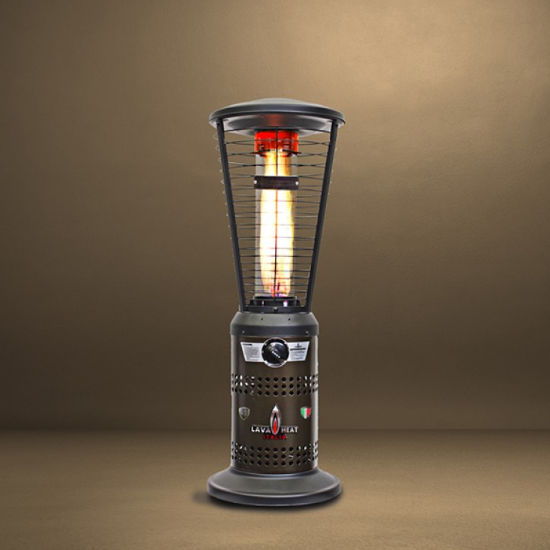 Free Standing Infrared Patio Heater Ember Mini Lava Heat Italia Gas Free Standing Infrared Patio Heater, Ember Patio Heater