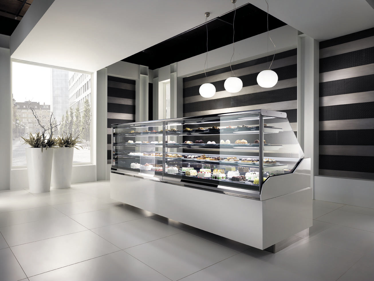 Refrigerated Display Counter Diamond Oscartek For Pastry Shops 3972