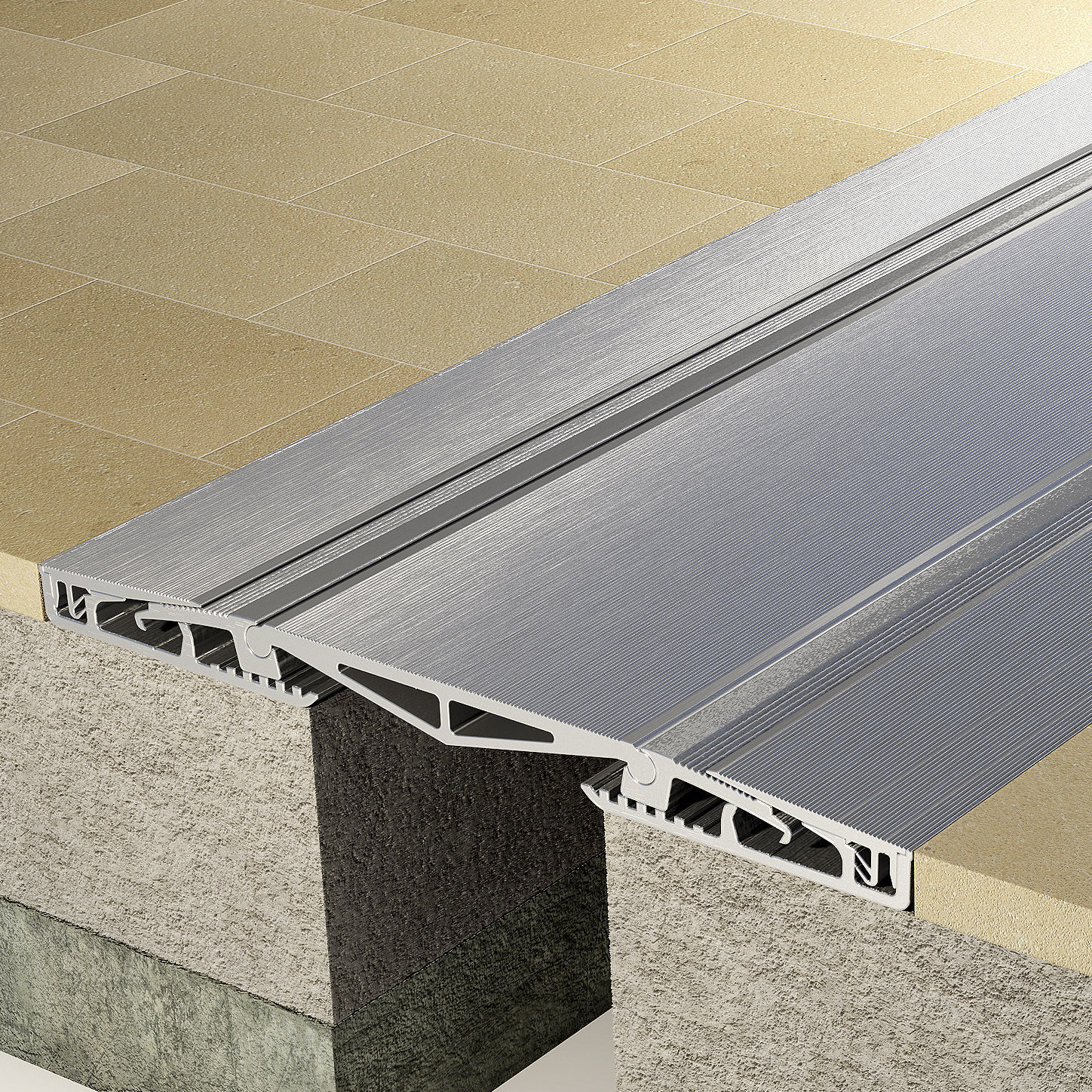 Aluminum expansion joint K PAD Tecno K Giunti floor / driveover