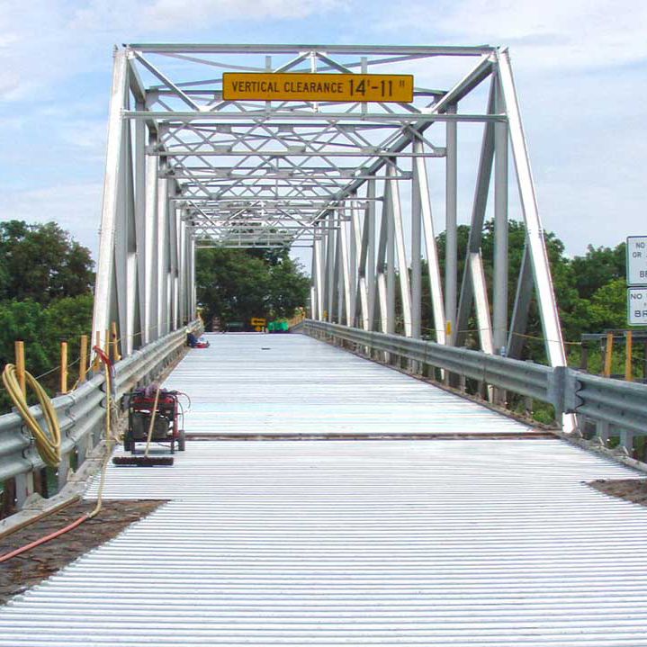 Galvanised steel bridge decking PLANK Contech