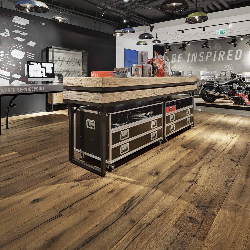 Reclaimed Parquet Floor Engineered Glued Floating R 01