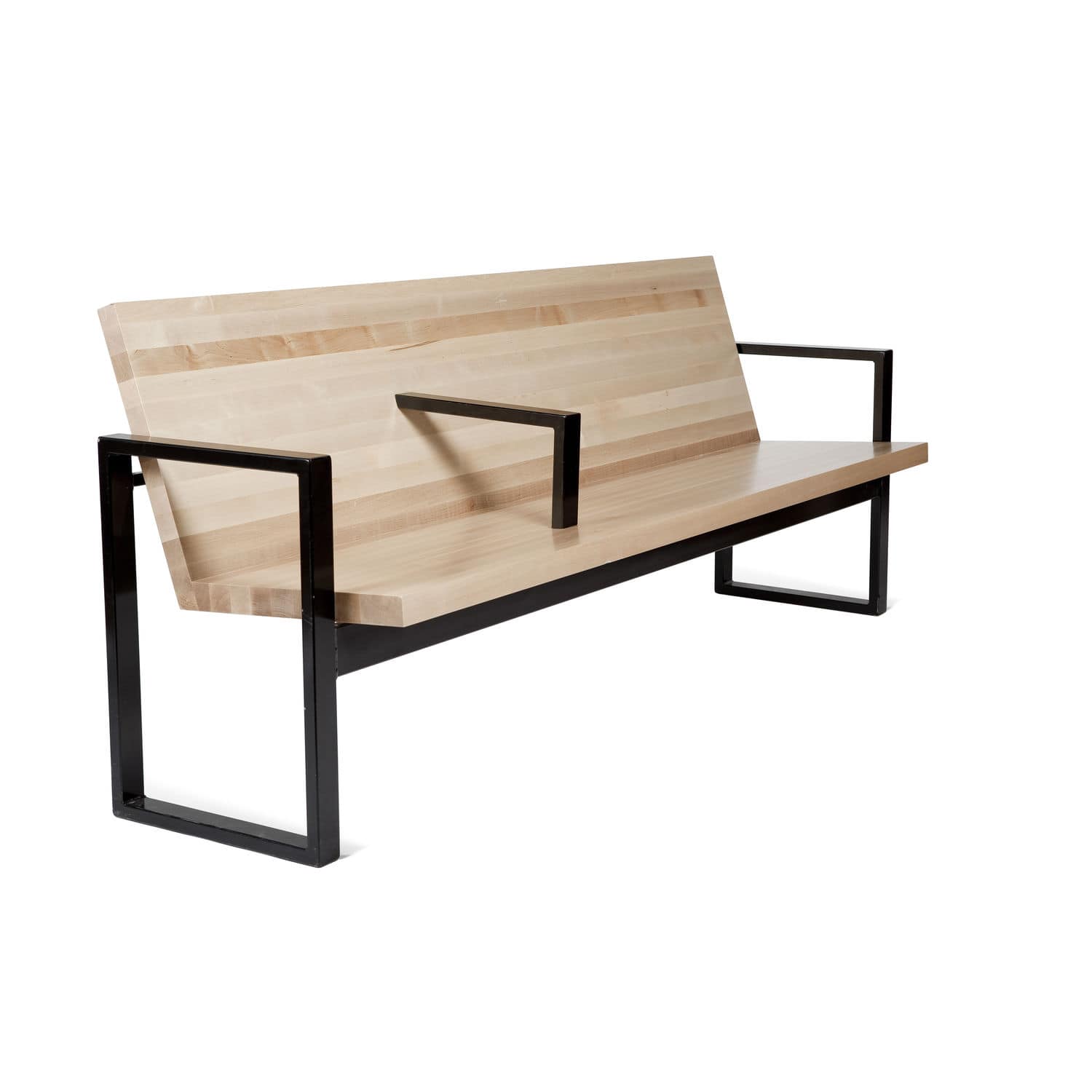 garden bench wood metal