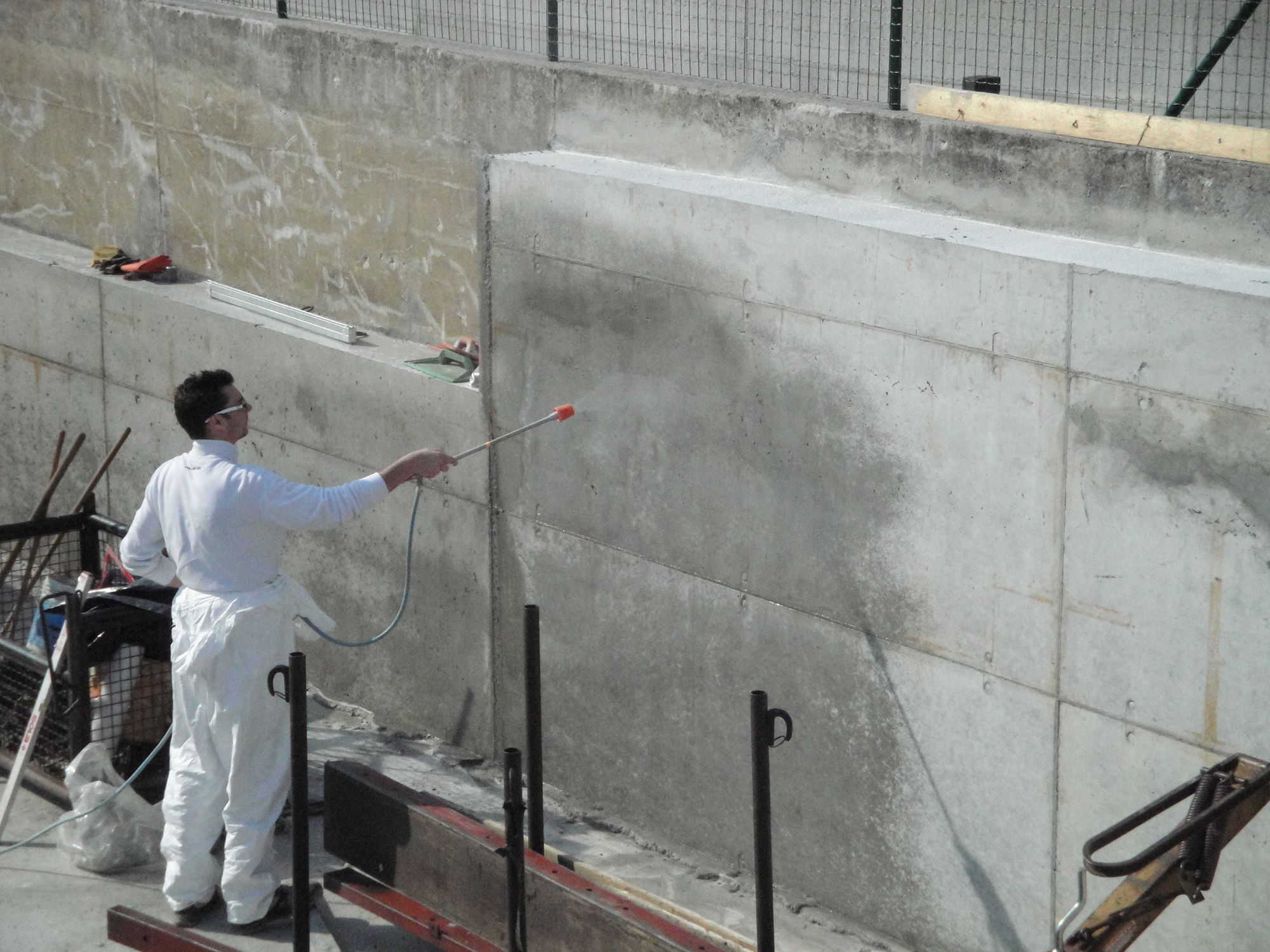 Protection liquid waterproofing - EVERCRETE® VETROFLUID - Ecobeton Italy  srl - for wall / acrylic