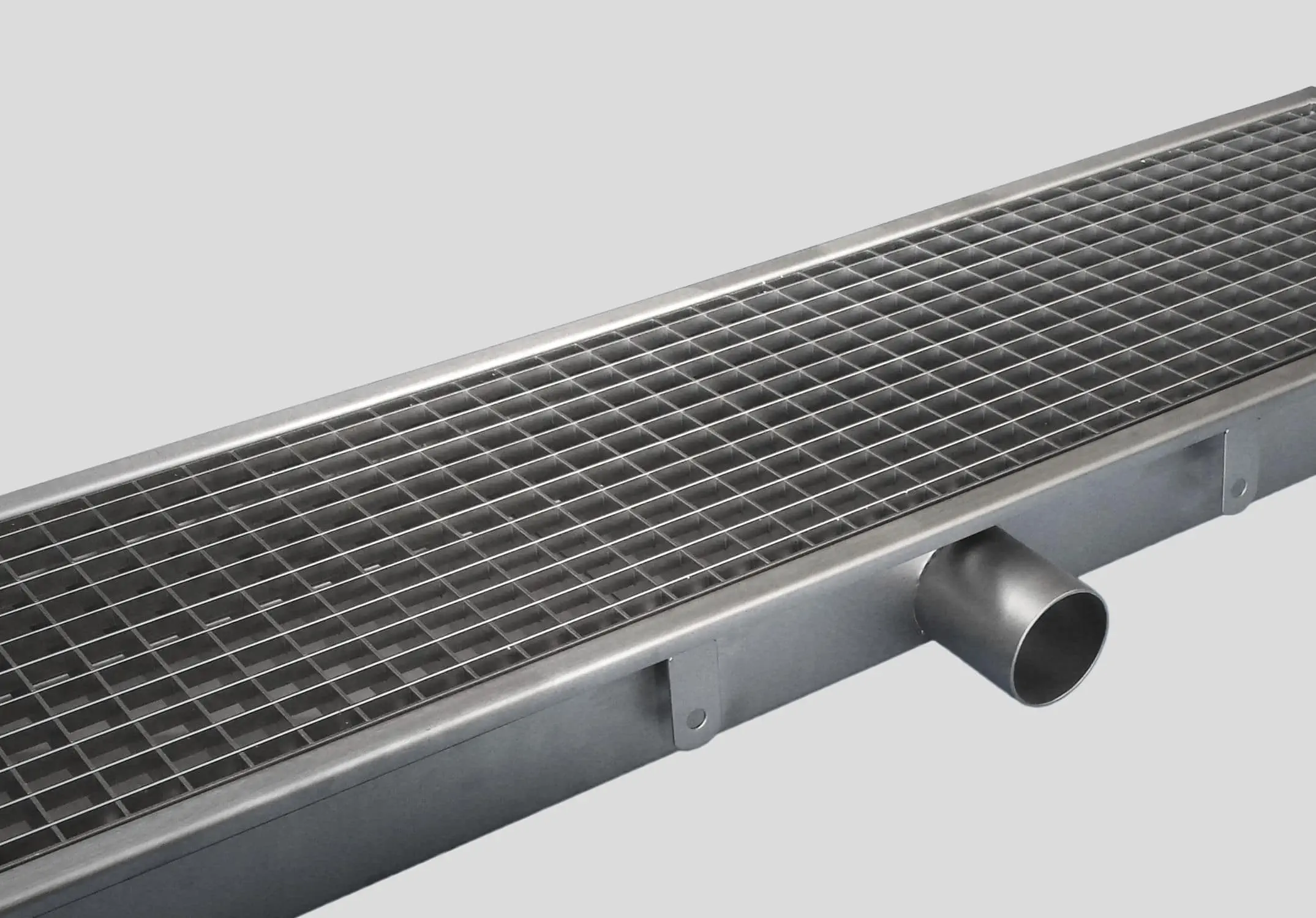 Drainage channel with grating - 0810 - Inoxsystem S.r.l. - inox / for  kitchen