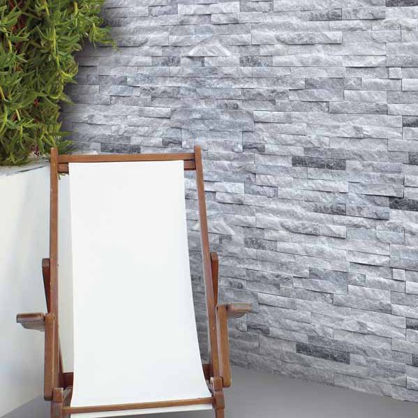 Natural stone wall cladding panel - FACHALETA QUARTZ GRIS - Mosavit ...