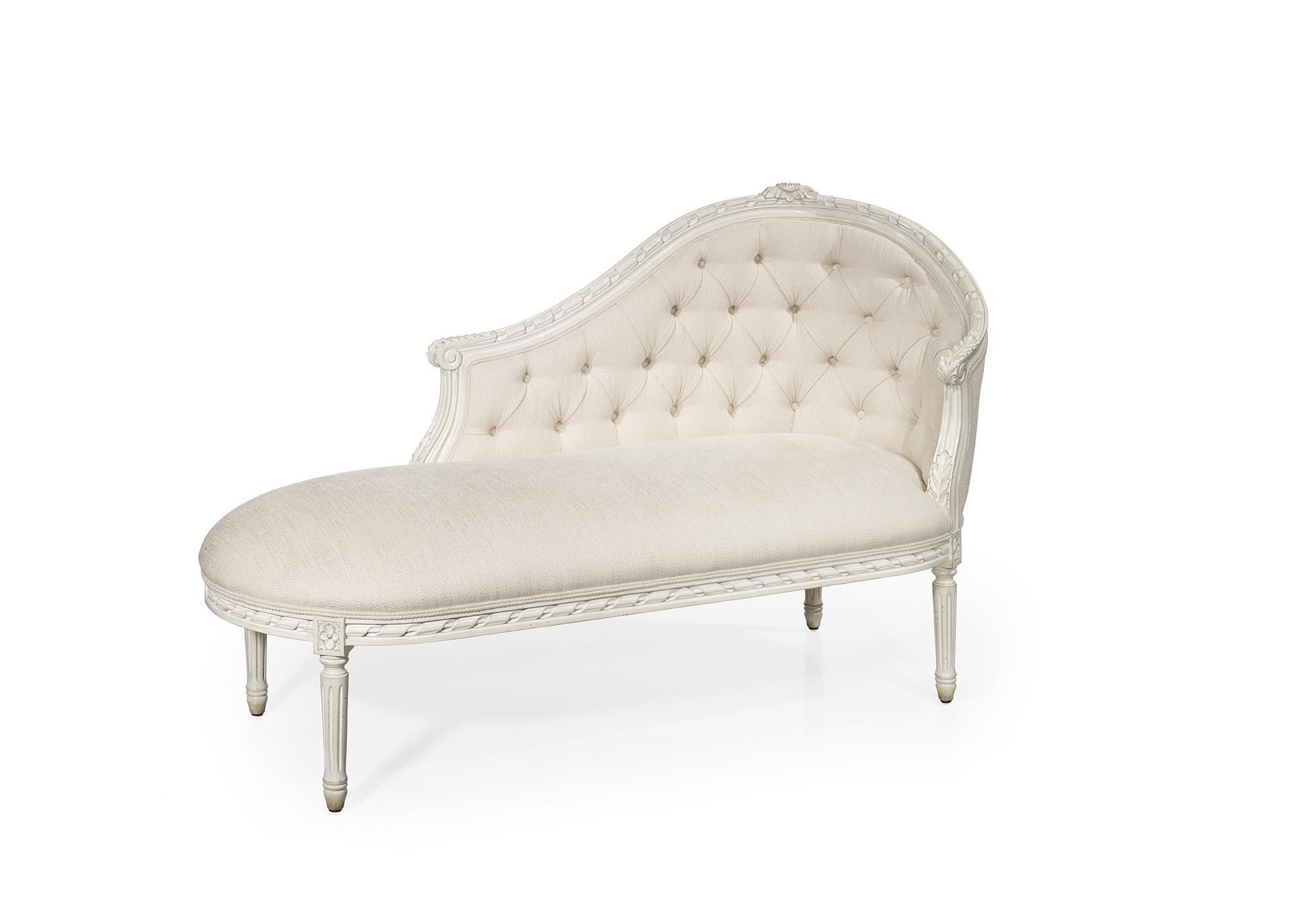 French Style Daybed Fabric Leather Wooden Lucy De Style