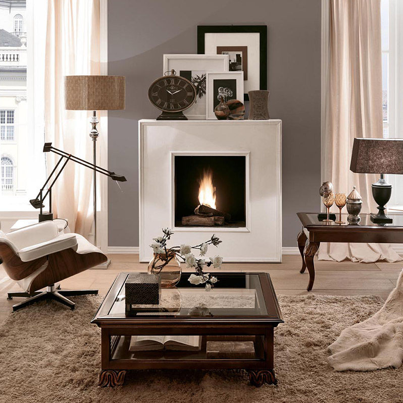 Wood Burning Fireplace Traditional Open Hearth Free Standing