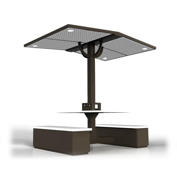 Contemporary picnic table - WYC series - The solar range - stainless ...