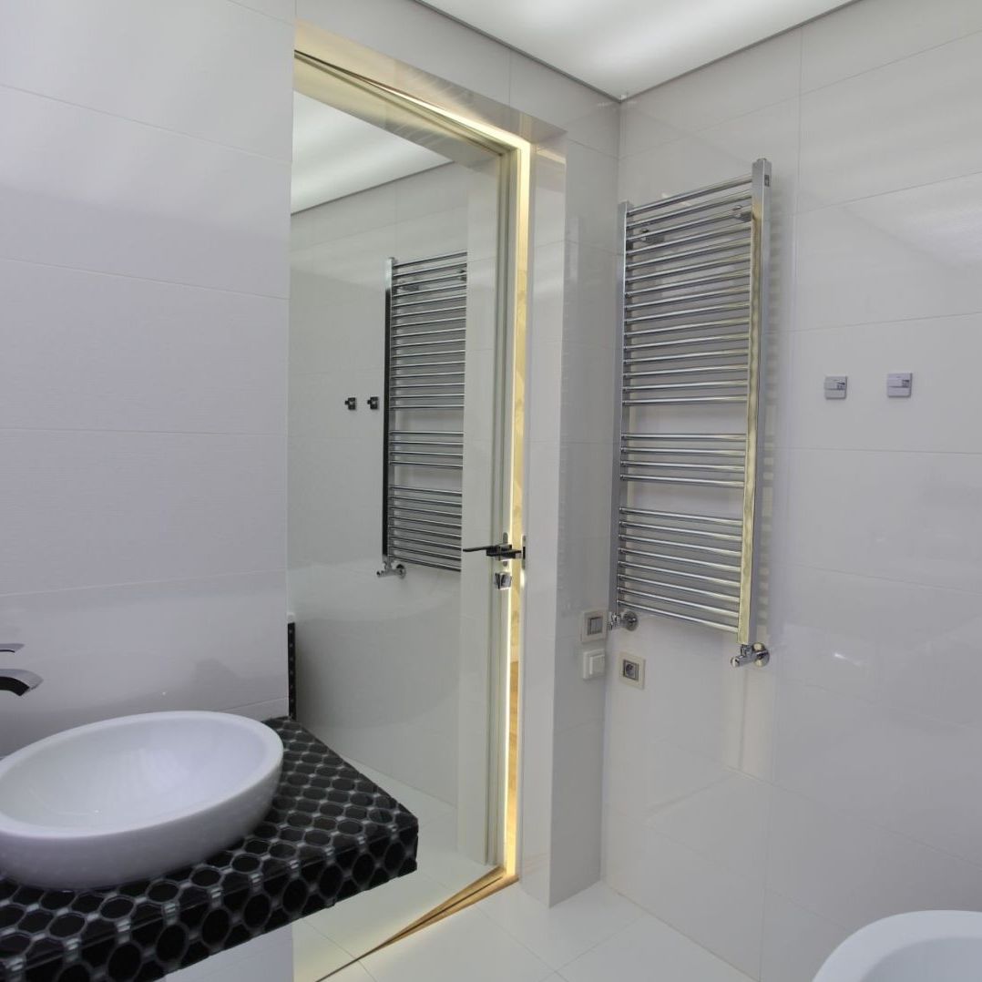 Interior door MIRROR ZEROMUR Perfect Doors glass / aluminum / swing