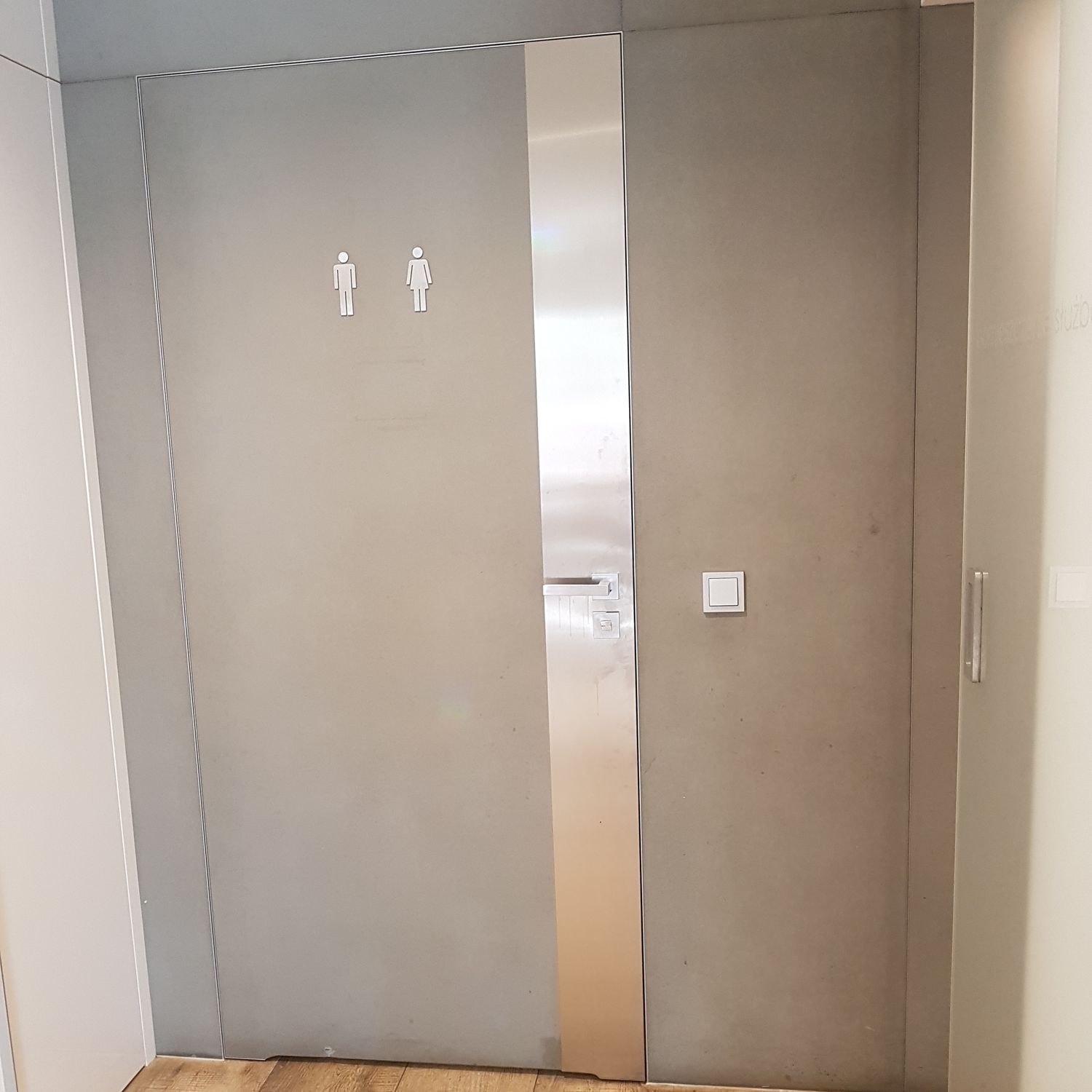 Interior Door Swing Aluminum Flush Concrete Zeromur