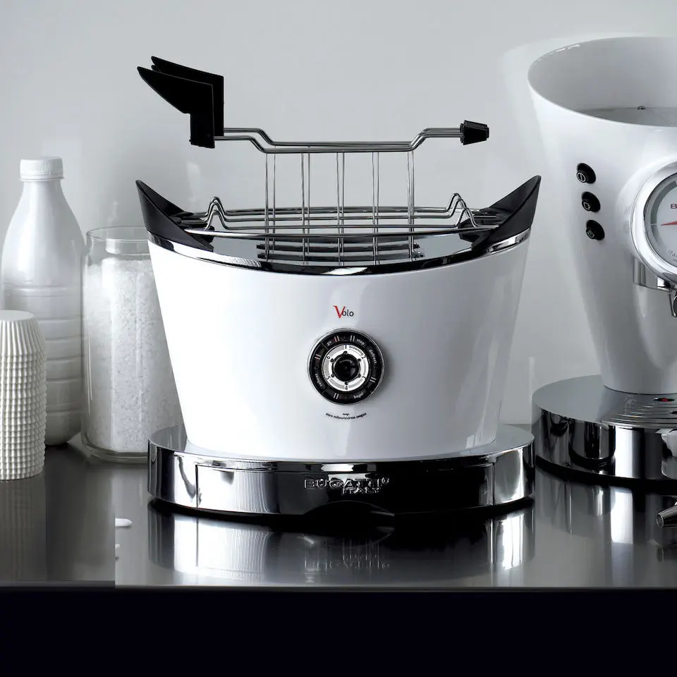 2-slice toaster - VOLO - CASA BUGATTI - black