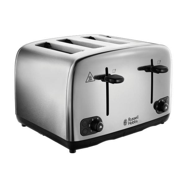 4-slice toaster - 24090 - RUSSELL HOBBS - stainless steel