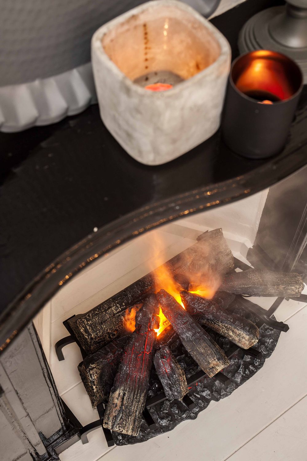 Electric Fireplace Insert Flame Effect Silverton Attika Feuer Ag