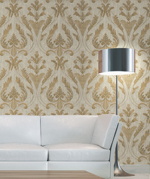 Traditional wallpaper - REGENT : DAMASCO_ORO - Zambaiti - vintage ...