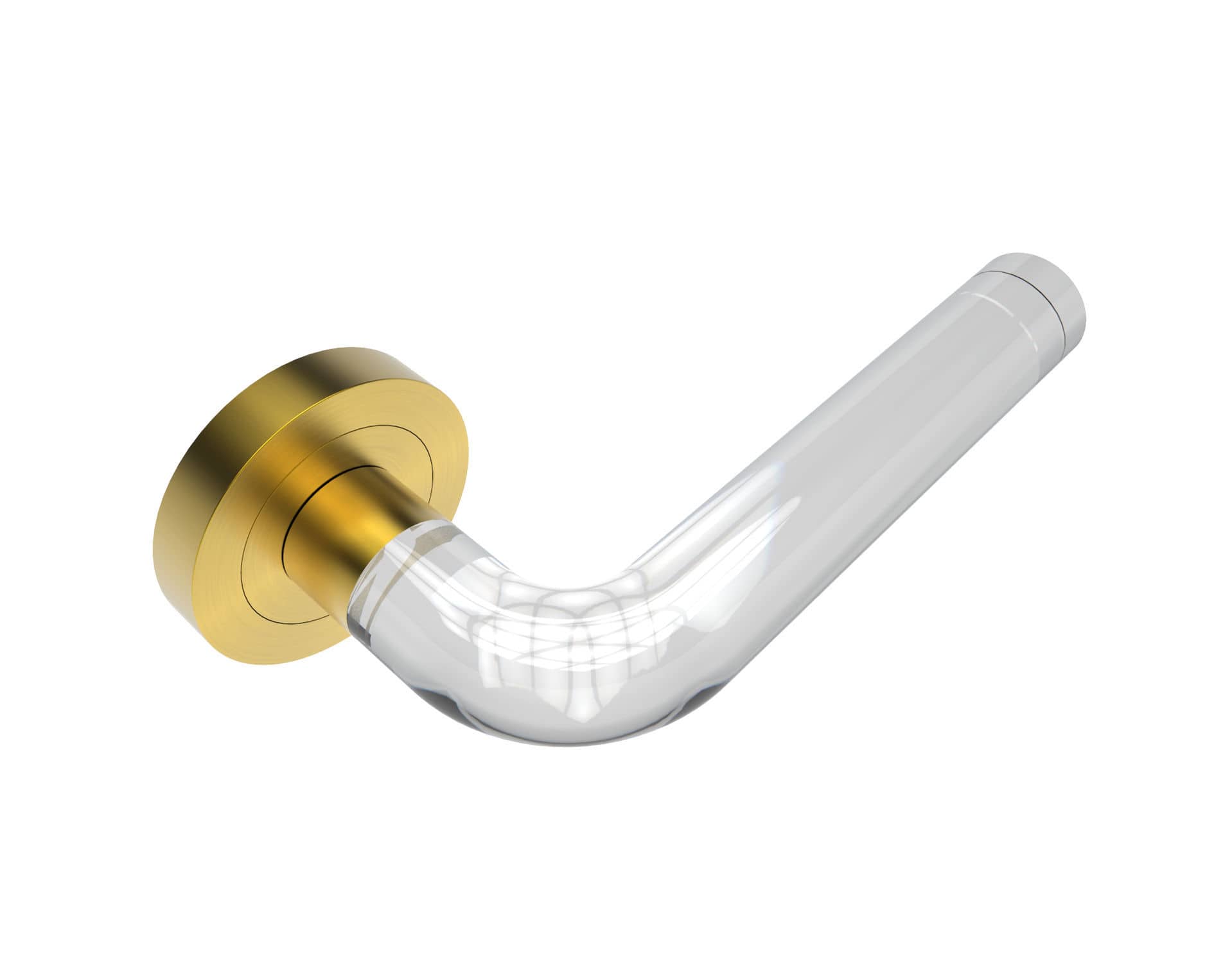 Glass Door Handle Crystal Contemporary Spac R Ss Satin