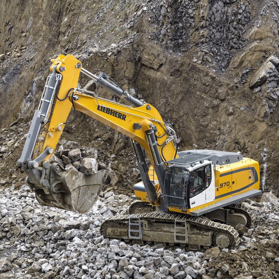 Crawler excavator - R 970 SME LITRONIC - Liebherr - for construction ...