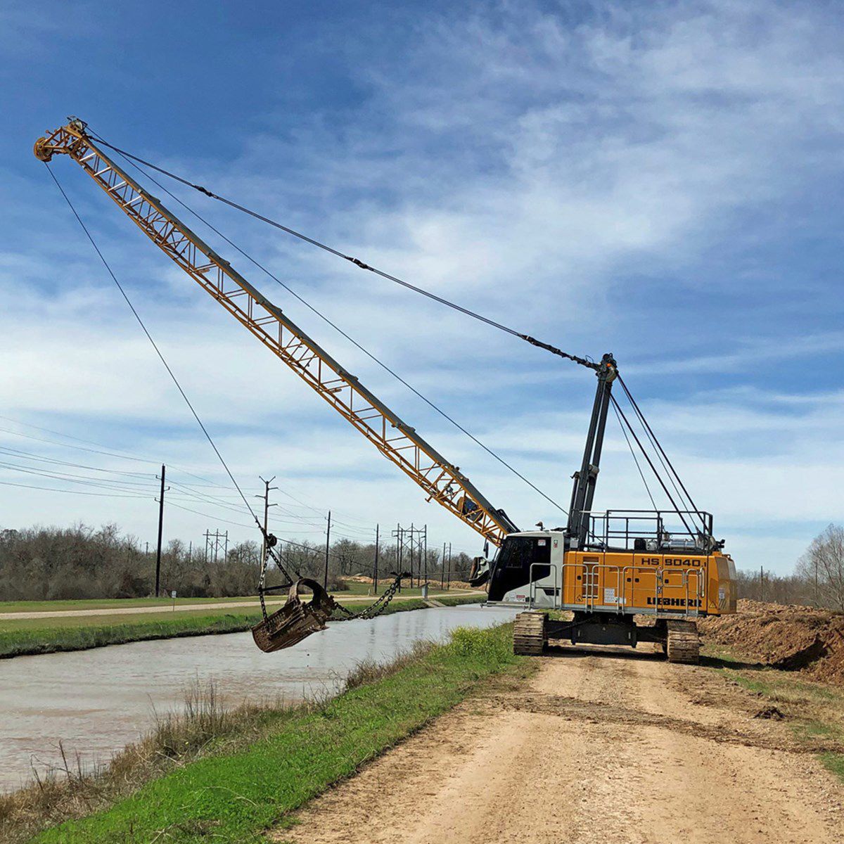 Hydraulic crane HS 8040.1 Liebherr crawler / lifting