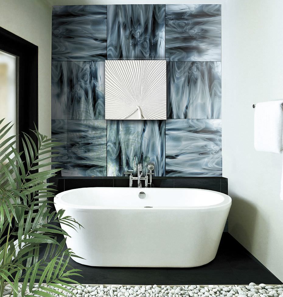 Indoor Tile Bathroom Floor Glass Waterglass Eidos Glass