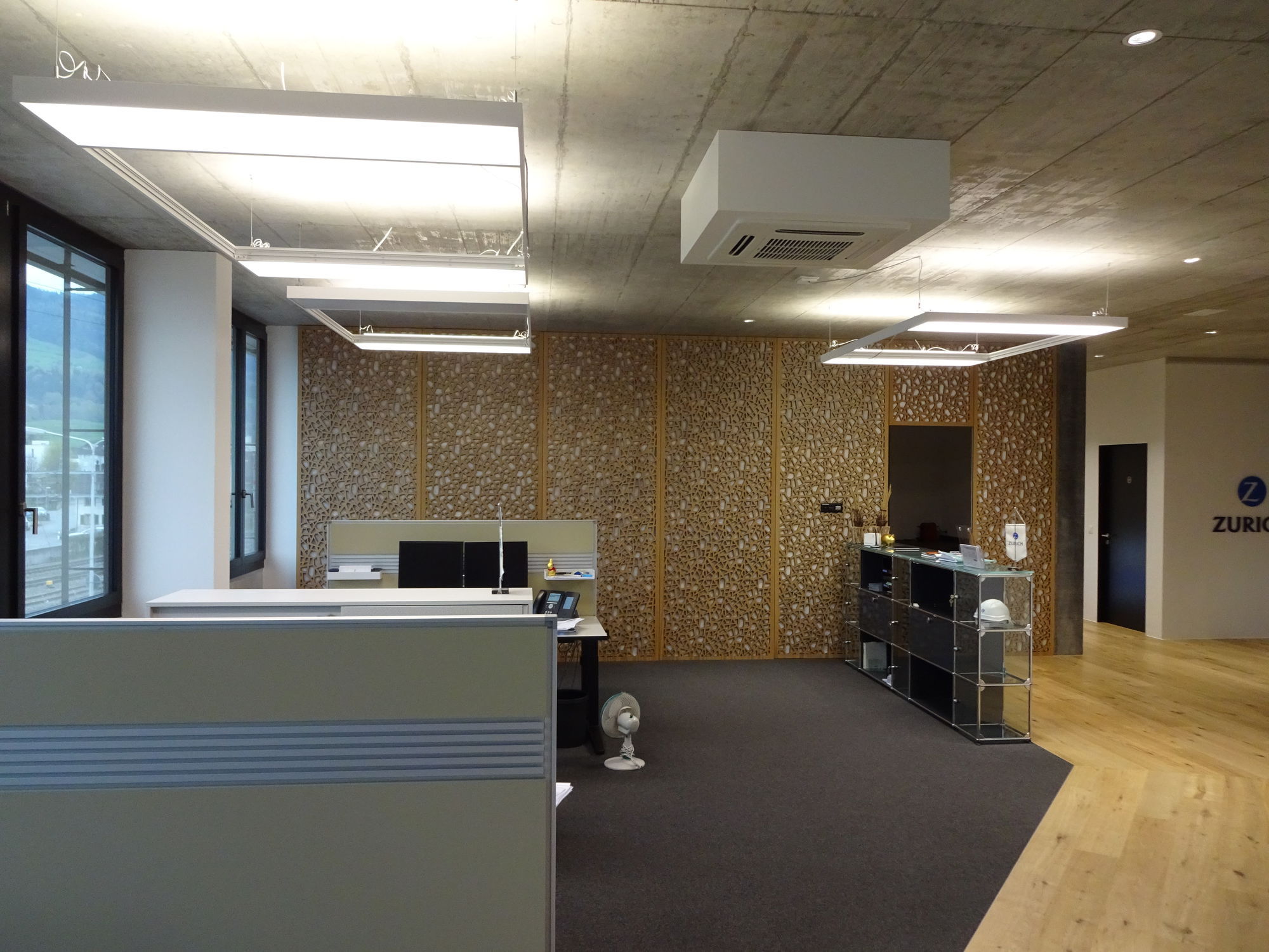 Wall Mounted Acoustic Panel Plywood Perforated For Public