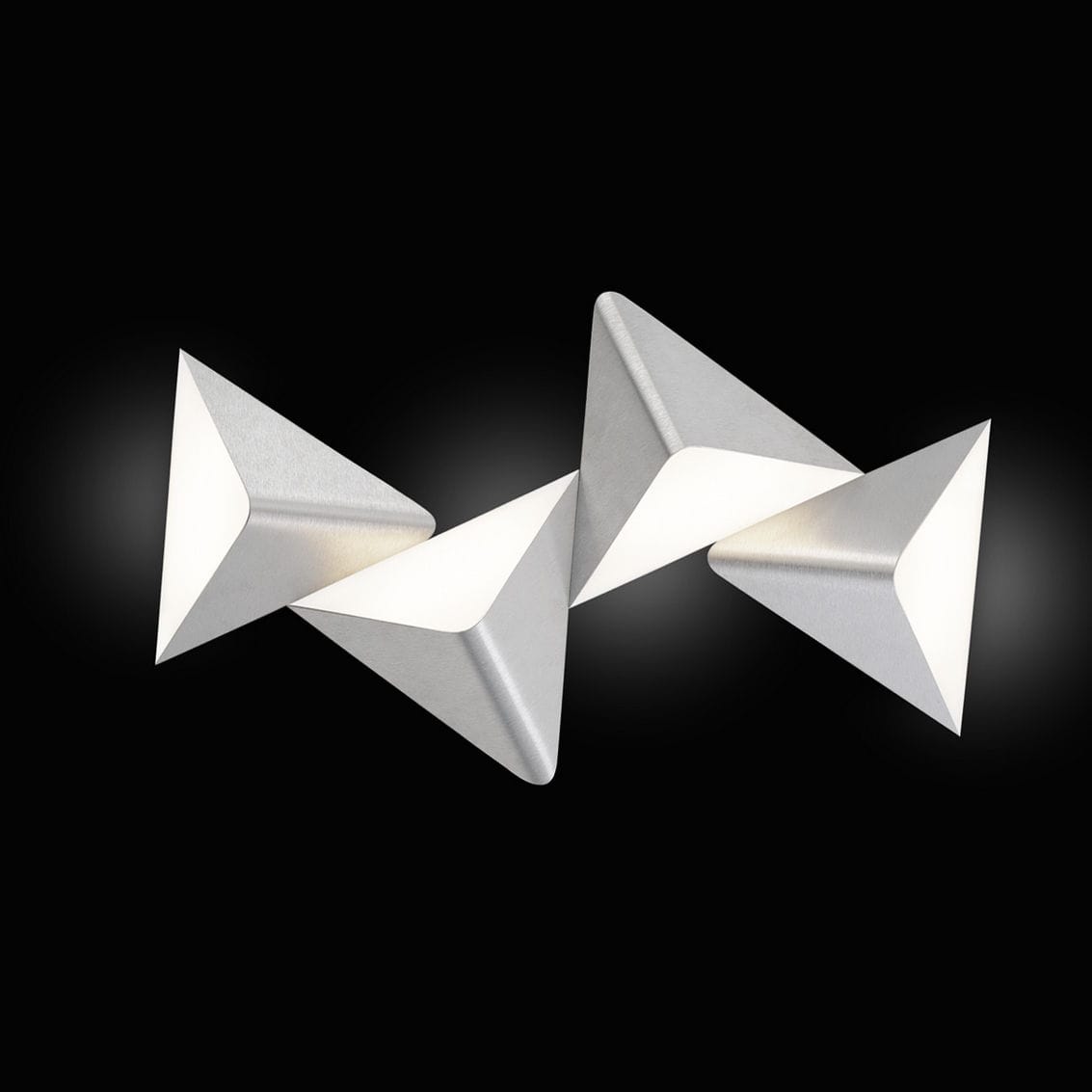 Contemporary Wall Light Delta Grossmann Leuchten Gmbh Co Kg Brushed Aluminum Acrylic Glass Led