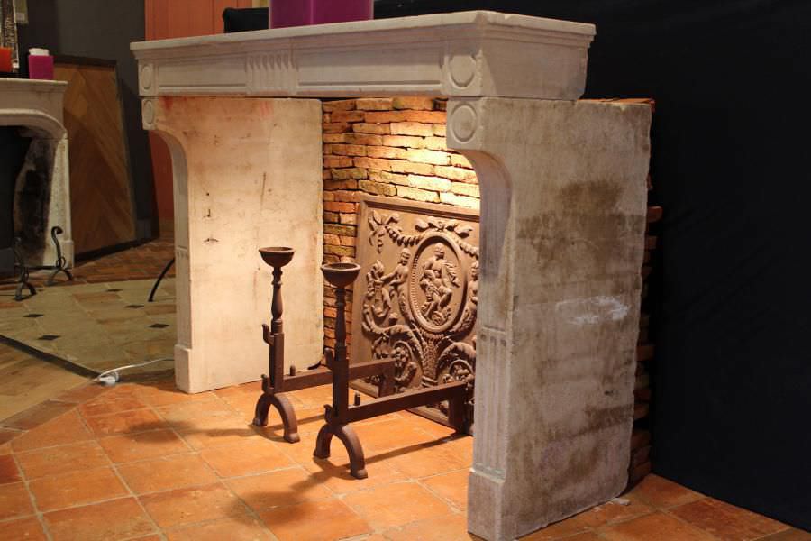 Napoleon Iii Style Fireplace Surround Stone Bca Materiaux Anciens