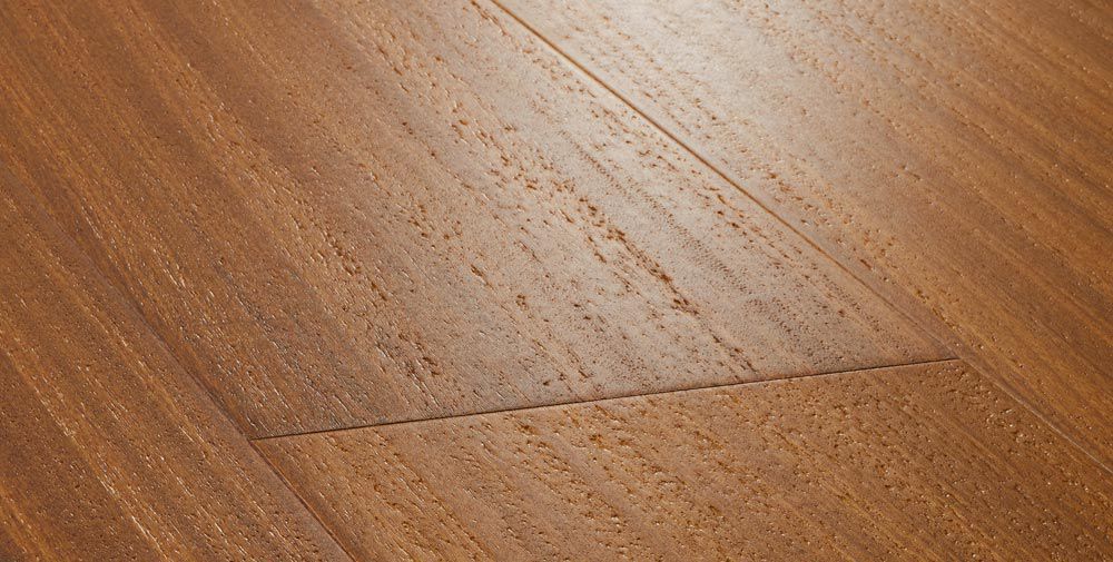 Engineered Parquet Floor Glued Teak Lacquered Arbor