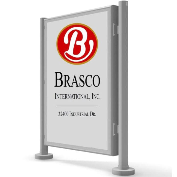 Free Standing Display Panel ECLIPSE Brasco International Inc