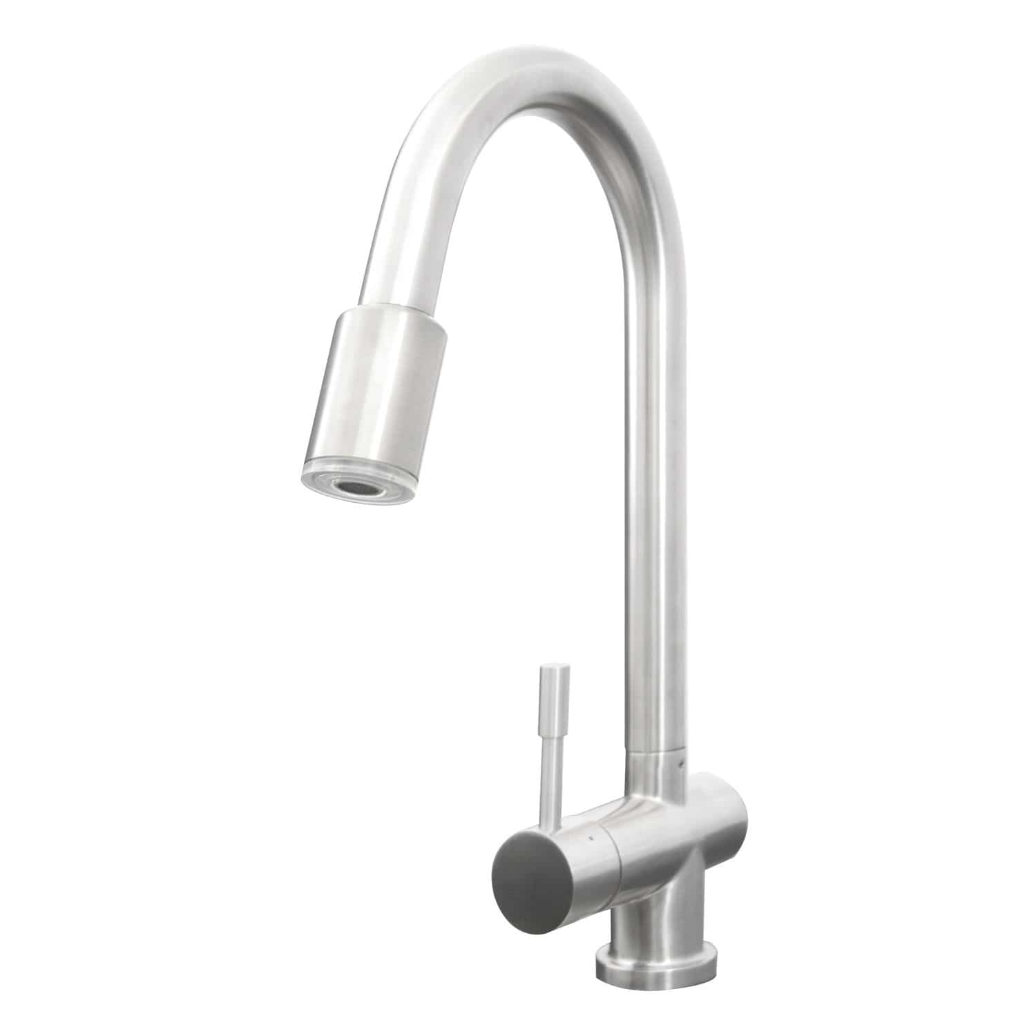 Countertop mixer tap FLAMINGO Nodor stainless steel / for
