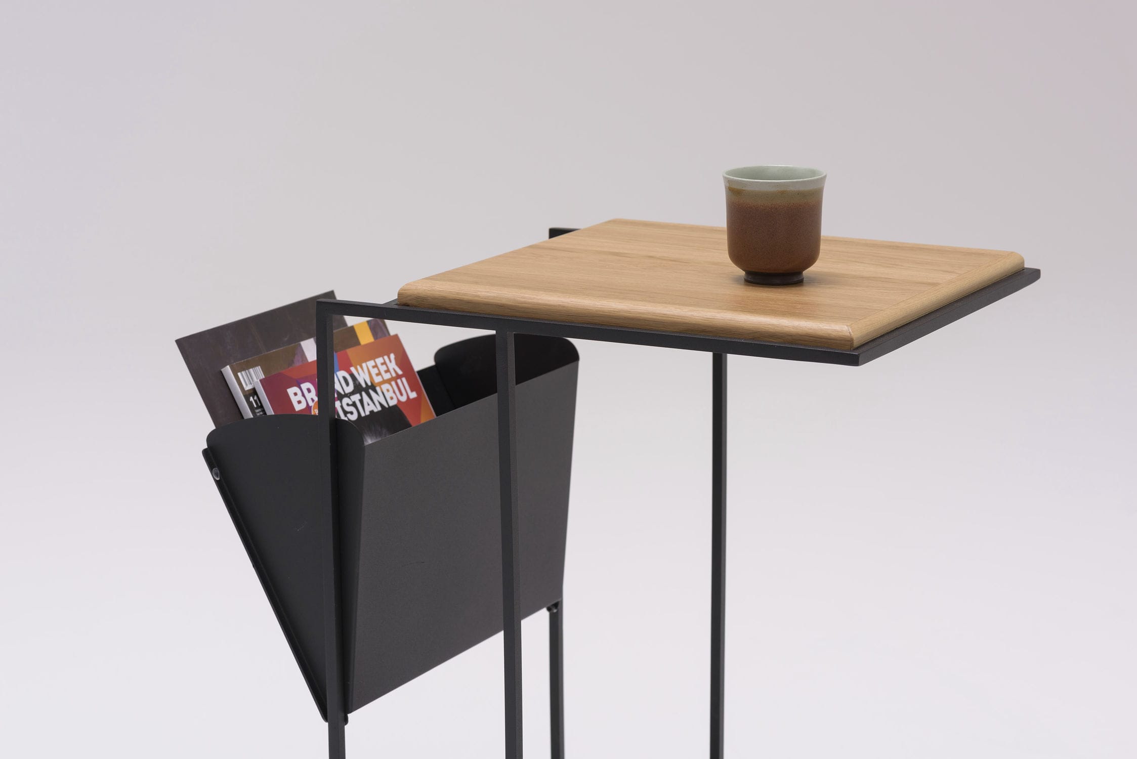 Contemporary Side Table Wooden Metal Rectangular Frame C By Contemporary Side Table Wooden Metal Rectangular
